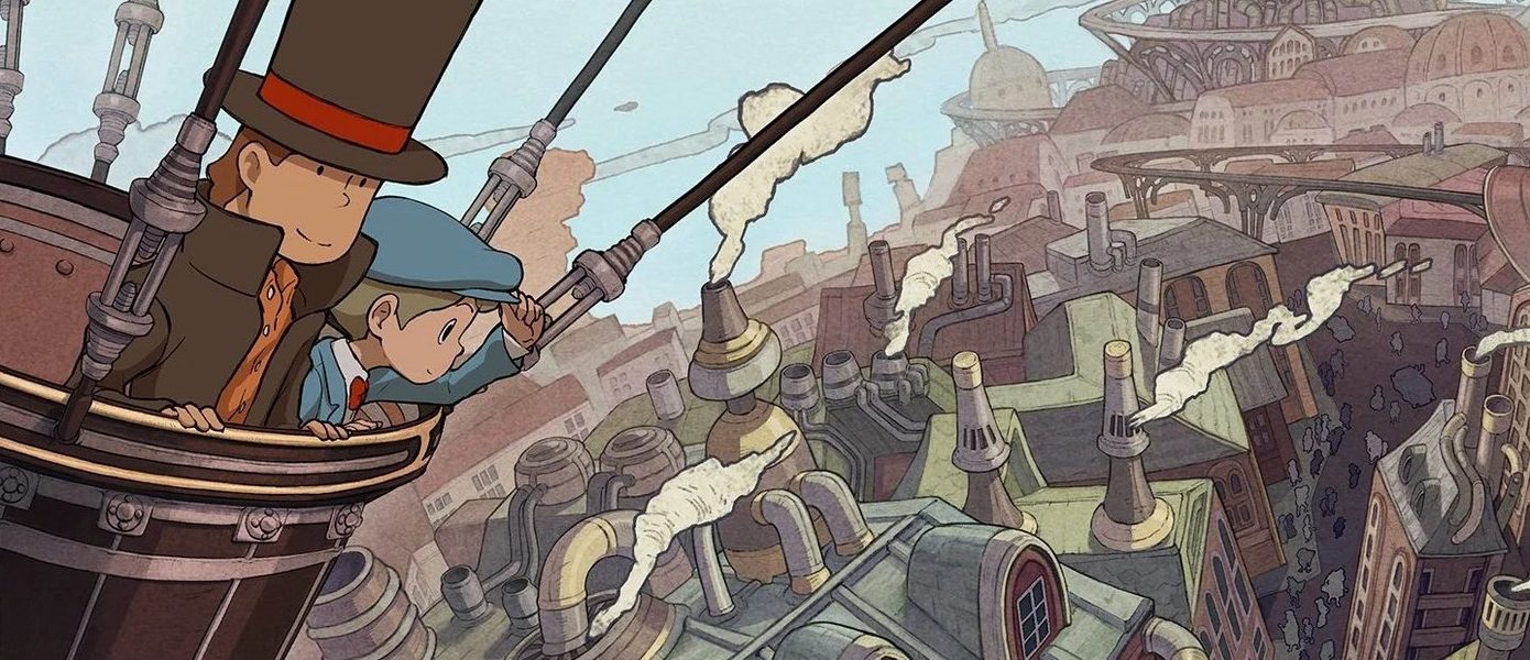 Посещение стимпанк-города и встреча с призраком в трейлере Professor Layton and The New World of Steam для Nintendo Switch