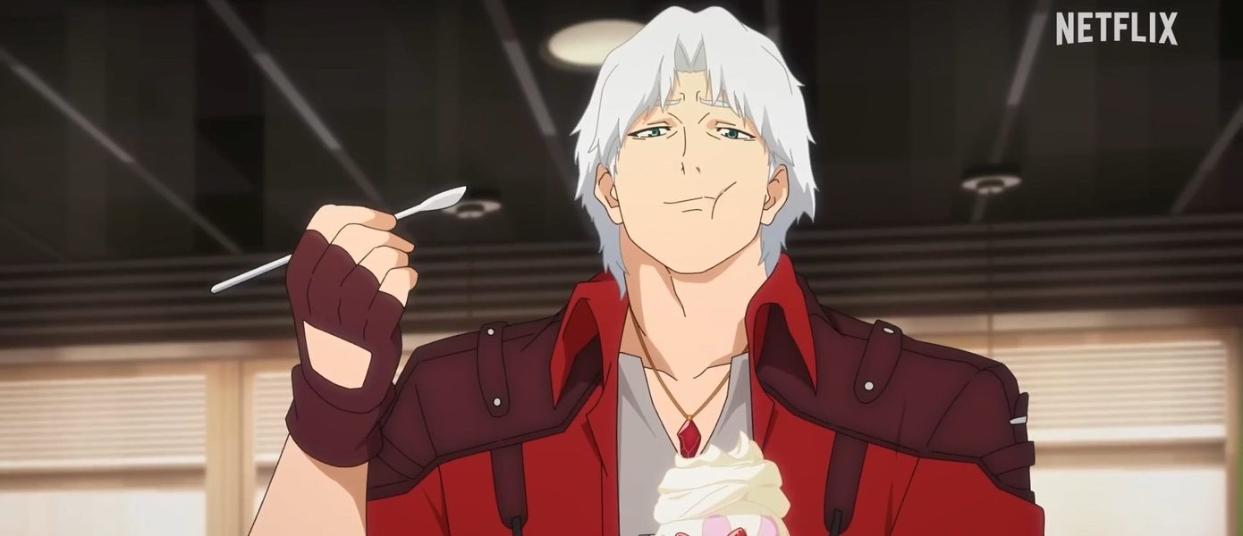 Данте мешают скушать мороженое в отрывке аниме по Devil May Cry от Netflix