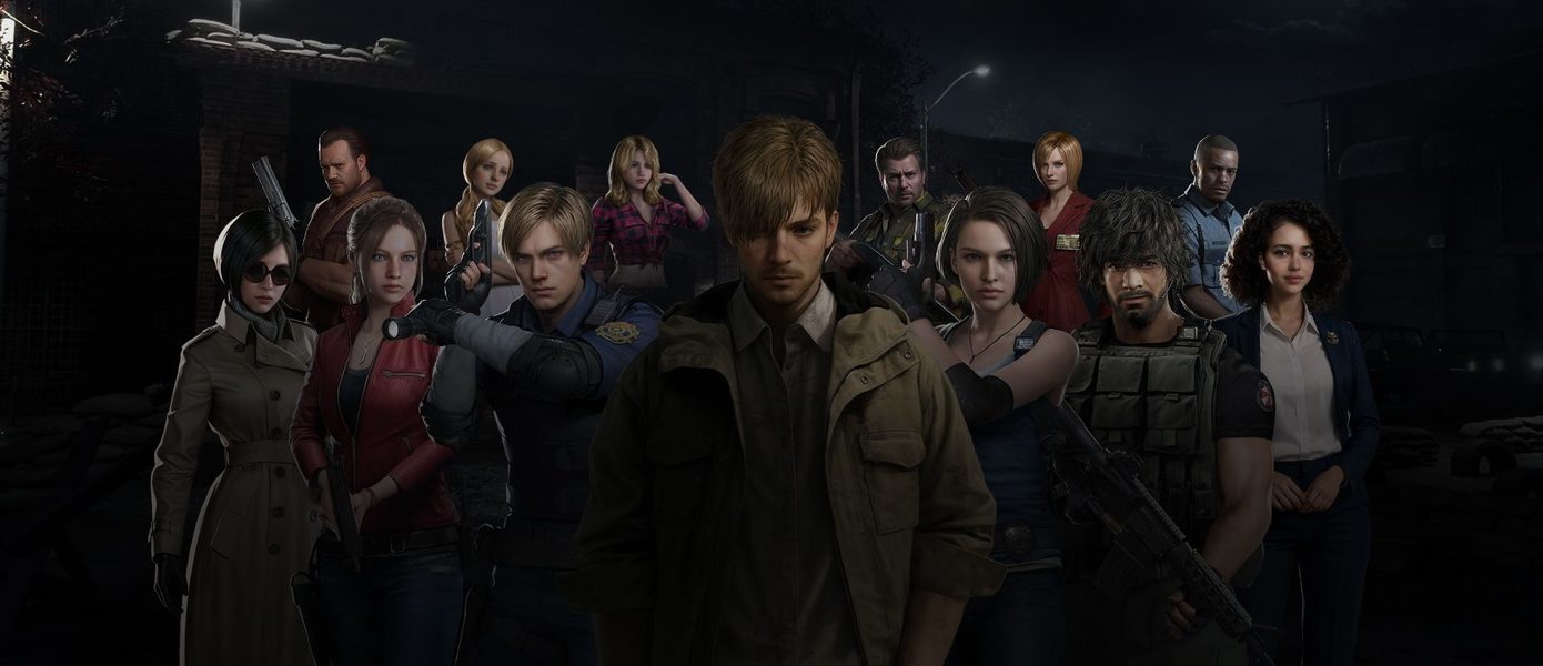 Леон, Джилл, Клэр и другие выжившие в демонстрации Resident Evil: Survival Unit