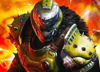 Ледяной ад на первом арте дополнения DOOM: The Dark Ages