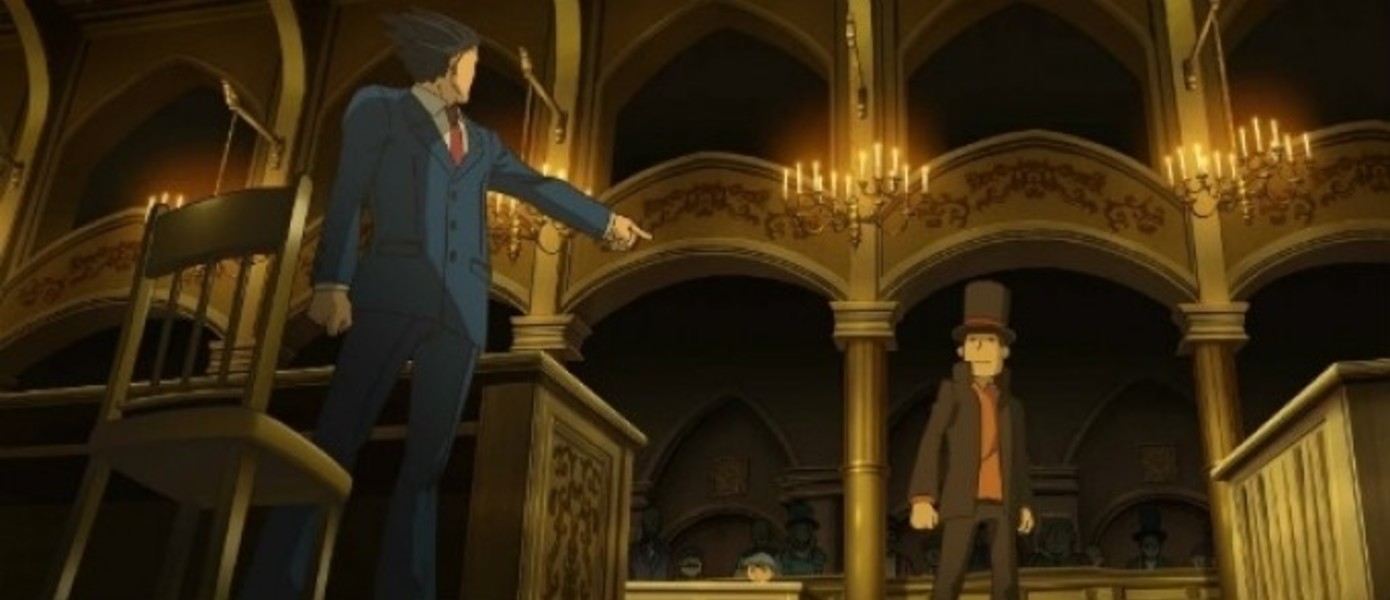 Финальный трейлер Professor Layton x Ace Attorney