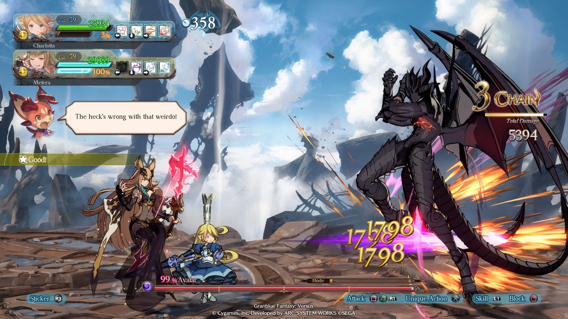 Granblue fantasy versus русификатор