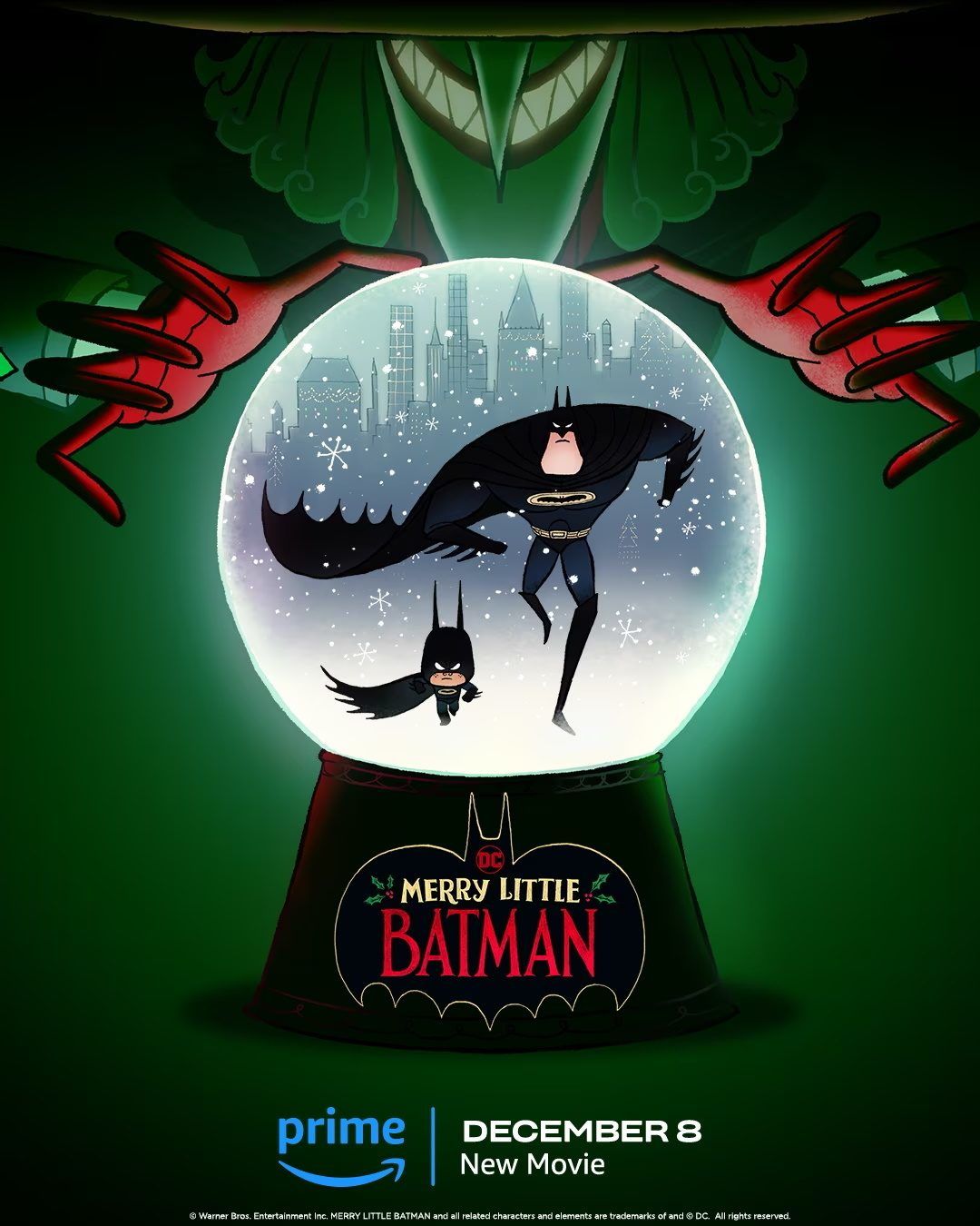 Бэтмен и его сынок на постере мультфильма Merry Little Batman | GameMAG