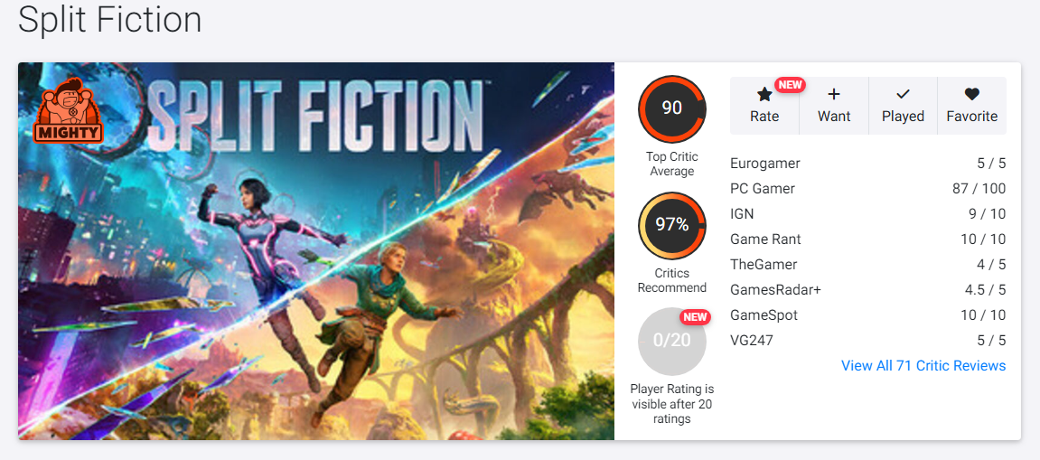 Split fiction ключ стим Split fiction ключ стим