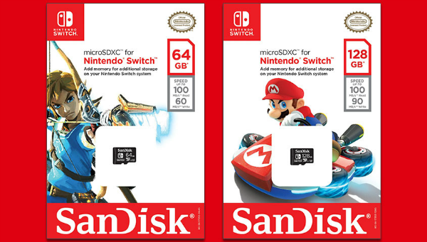 SanDisk 128 GB microSDXC для Nintendo Switch